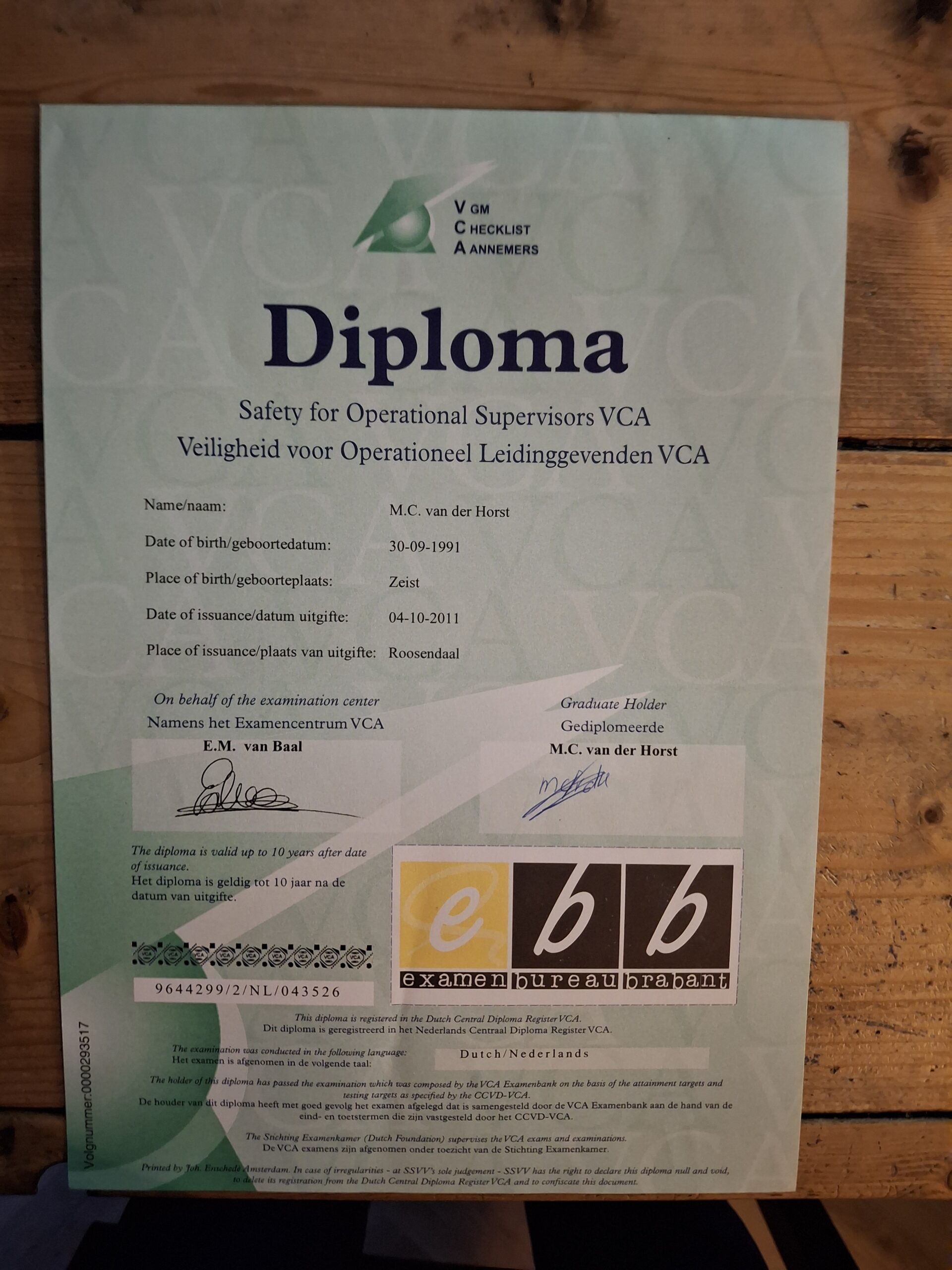 Certificaat 2